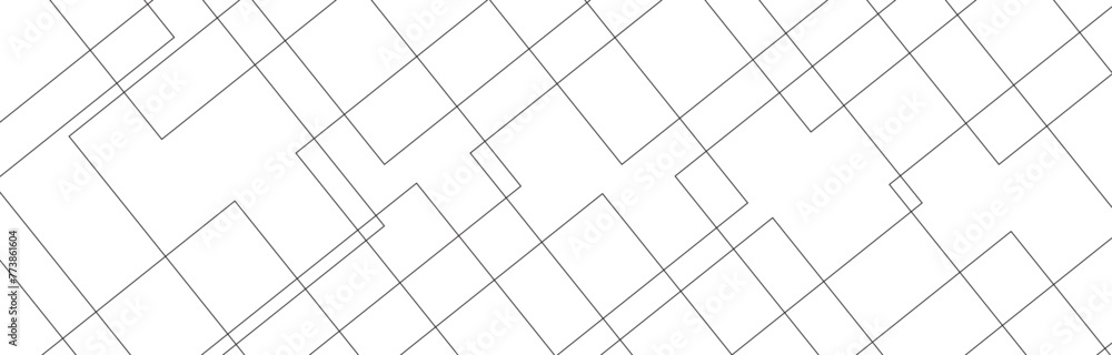 Poster abstract seamless random geometric colorful square lines pattern on a transparent background design.