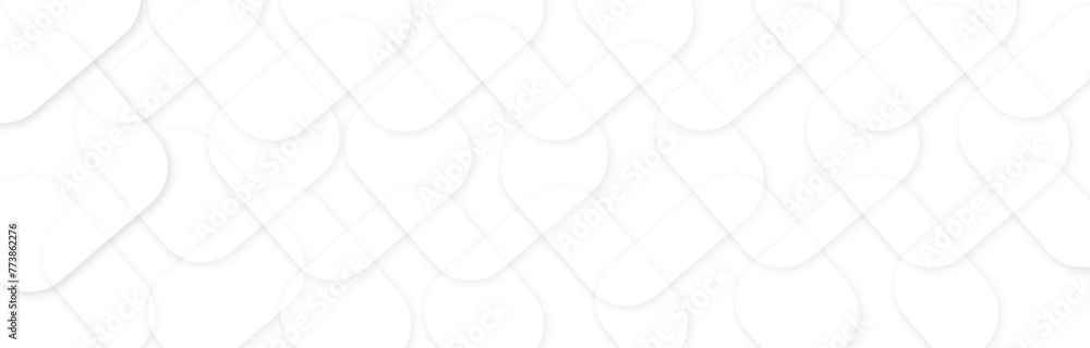 Poster abstract background with layers of textured white transparent material in triangle and squares shape