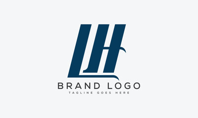 letter LH logo design vector template design for brand