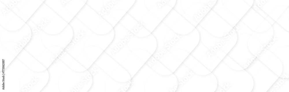Aufkleber abstract background with layers of textured white transparent material in triangle and squares shape