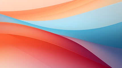 Abstract Design Background, Large orange and blue-white gradients, minimalism, orange and red, light red and light pink, gradients, rounded. For Design, Background, Cover, Poster, ppt, kv