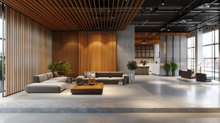 Living Room With Abundant Windows and Furniture