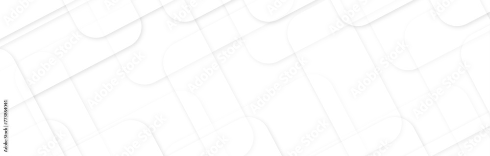 Poster abstract background with layers of textured white transparent material in triangle and squares shape