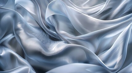 Digital technology silver and blue wave curve abstract poster web page PPT background