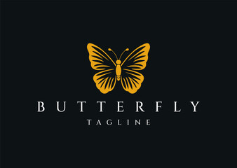 Butterfly logo design vector icon illustration