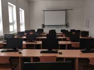 computer lab in the school