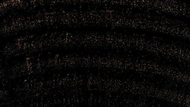 A black wavy surface on which gold ink flows. Excellent background for websites, movie titles.