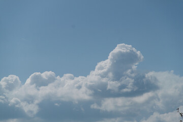 a photo of a cloudy sky. Sky background. natural clouds.