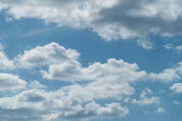 Naklejka na ściany i meble a photo of a cloudy sky. Sky background. natural clouds.