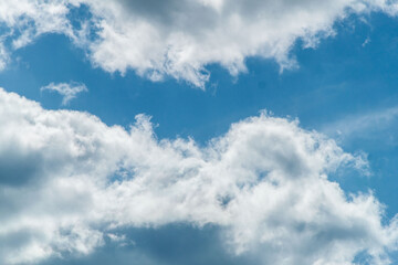 a photo of a cloudy sky. Sky background. natural clouds.
