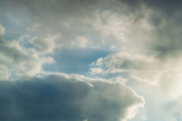 Fototapeta na wymiar a photo of a cloudy sky. Sky background. natural clouds.