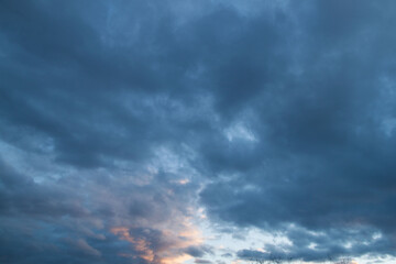 a photo of a cloudy sky. Sky background. natural clouds.