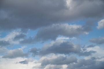 a photo of a cloudy sky. Sky background. natural clouds.
