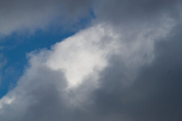 a photo of a cloudy sky. Sky background. natural clouds.