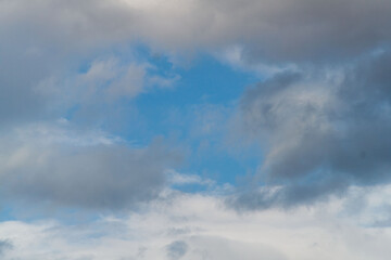 a photo of a cloudy sky. Sky background. natural clouds.