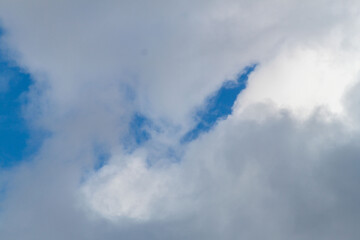 a photo of a cloudy sky. Sky background. natural clouds.