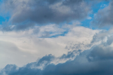 a photo of a cloudy sky. Sky background. natural clouds.