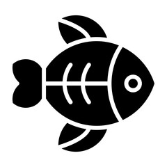 Fototapeta premium Fish glyph icon