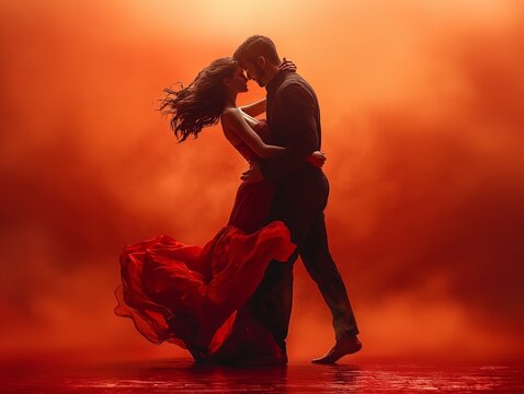 people dancing bachata dance on the dance floor