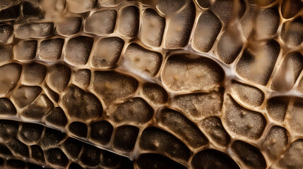 The delicate mosaic-like textures covering the seahorses' skin create a mesmerizing visual effect.