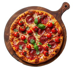 pizza png isolated on white background