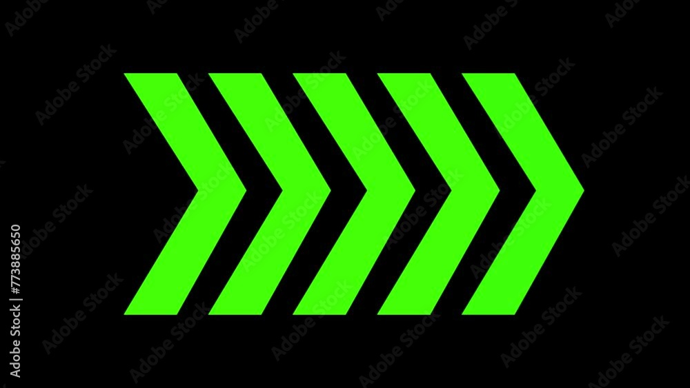 Poster arrow loading icon concept animation