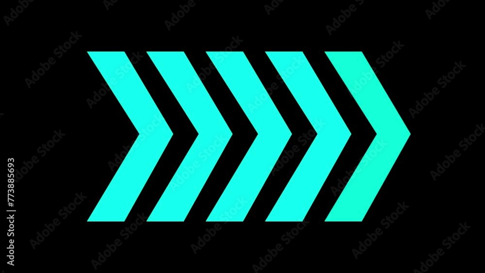 Poster arrow loading icon concept animation