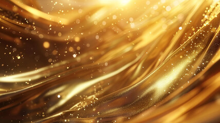 Golden frame background, smooth, luxurious