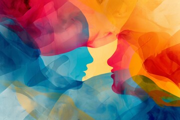 abstract background for Foster Care Month