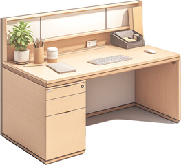 modern office desk