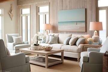 Coastal Cottage Living Room Ideas: Beachy Bliss with Coastal Living Room Design and Relaxed Vibes