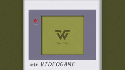 8Bit Video Game Retro Logo Reveal 4k 1:1 16:9 9:16 

