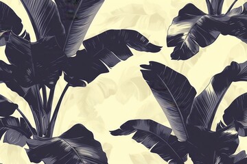 EPS10 Seamless pattern of tropical leaves with geometric stripes, perfect for fashion, textile, wallpaper, covers and web, as well as wrappings and all other prints.