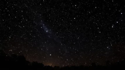 Deurstickers Night sky, stars and space. © Romaboy