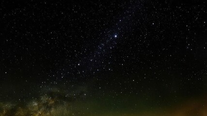 Fototapeta na wymiar Night sky, stars and space.