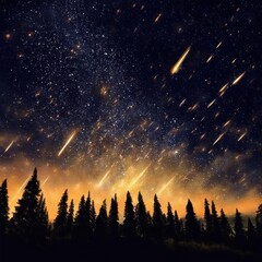 Fototapeta premium Night sky, stars and space.