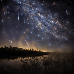 Night sky, stars and space.