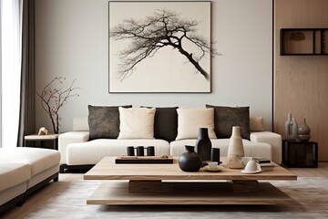 Zen Living Room Design: Simplicity in Art, Minimalistic Focal Point Ideas