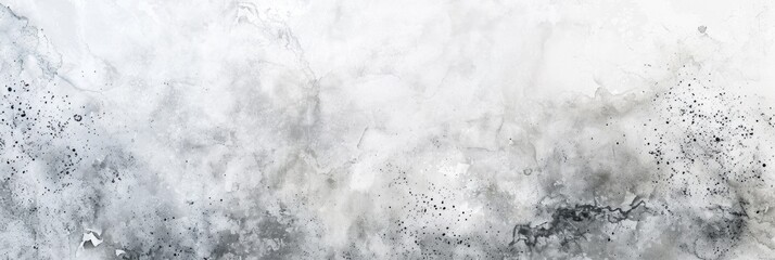 Light Color Texture Background. White Watercolor Paper with Cloudy Distressed Texture and Marbled Grunge in Grey Tones