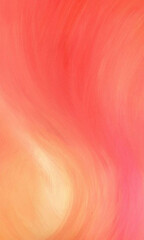 painting of a pink and orange swirl