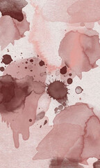 pink watercolor background with black spots