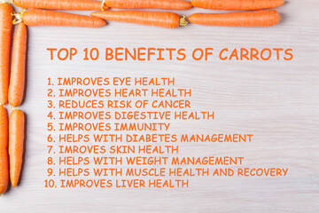 Top 10 Benefits of Carrots
