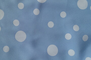 Backdrop - light blue rayon fabric with polka dot pattern