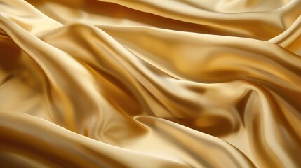 Smooth elegant golden silk can use as wedding background.