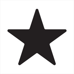 Black star - Vector icon star Icon Vector / star icon / star- Vector icon on white background. - obrazy, fototapety, plakaty