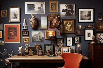 Eclectic Collector's Gallery: Inspiring Art Pieces for Your Office Walls