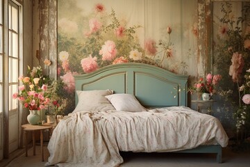 Floral Wallpaper Paradise: French Countryside Bedroom Garden Decor Inspirations