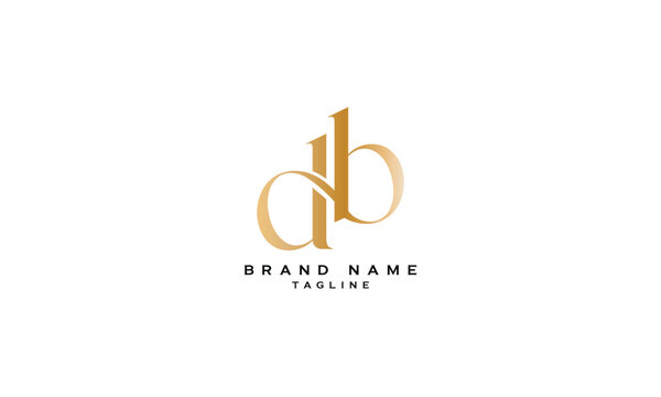 DHB, DBH, HDB, HBD, BHD, BDH, DB, BD, Abstract initial monogram letter alphabet logo design