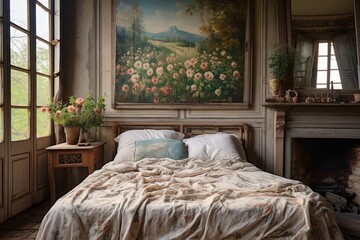 Tapestry Wall Hangings: French Countryside Bedroom Inspirations with an Artistic Touch