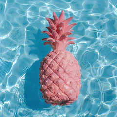 Summer Pool Party, Top view, pineapple